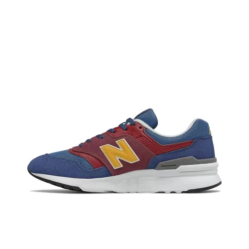 New Balance NB 997H Running Shoes Unisex Low-Top Burgundy/Marine Blue/White/Yellow