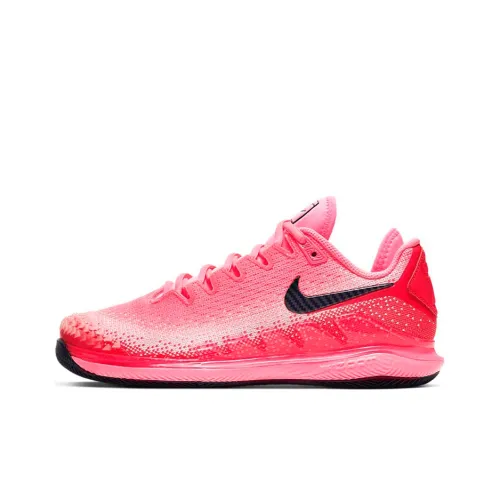 Nike Air Zoom Vapor X Tennis Shoes Women's Low-Top Red Pink