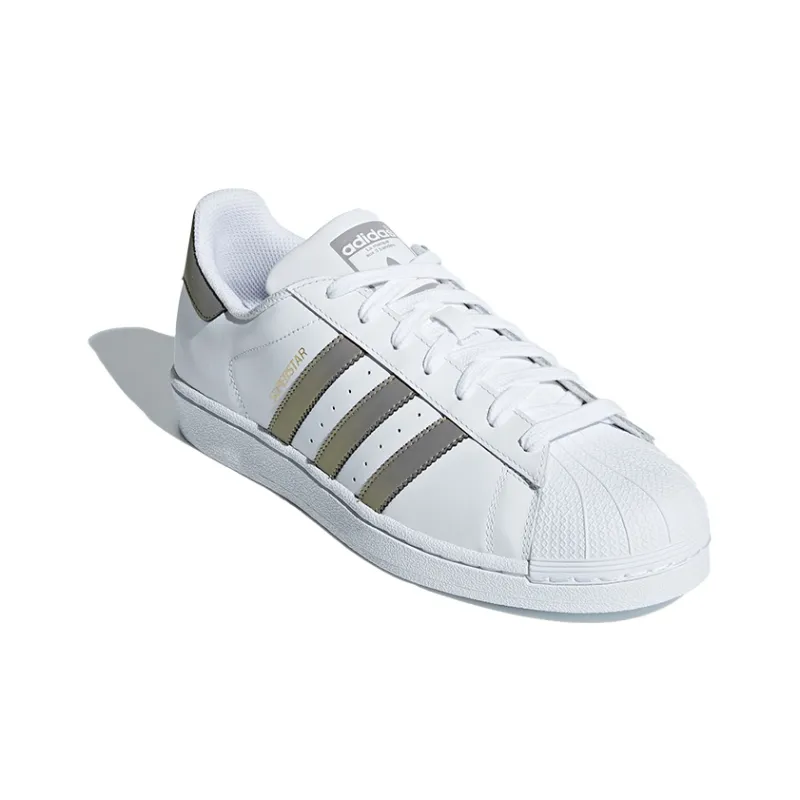 Adidas Superstar White Gold Metallic-2