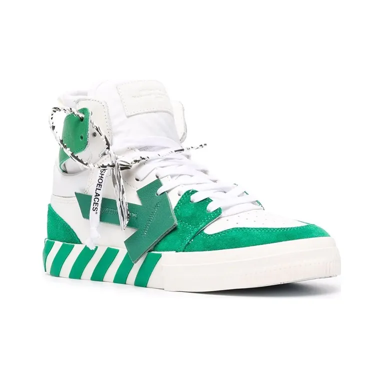 OFF WHITE Vulcanized High Top 'Green White'-2
