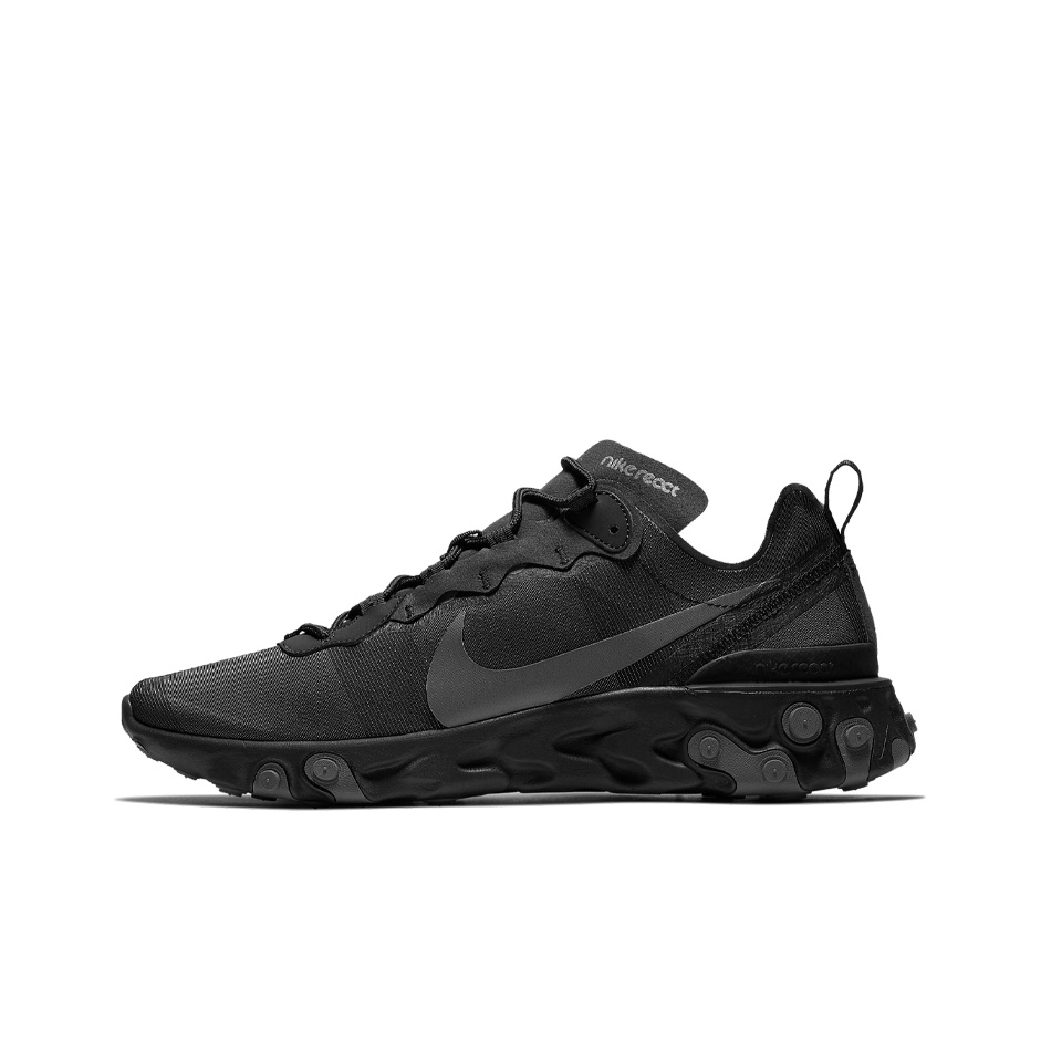 Nike React Element 55 Triple Black POIZON