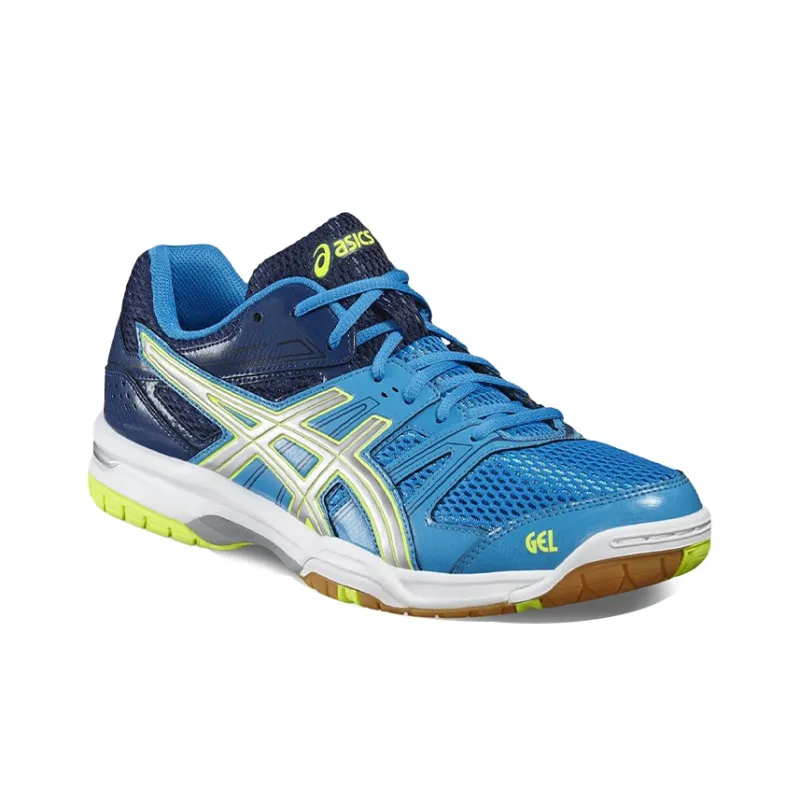 Asics Gel-Rocket 7 Wear-Resistant Low-Top Running Shoes Men's Blue-2