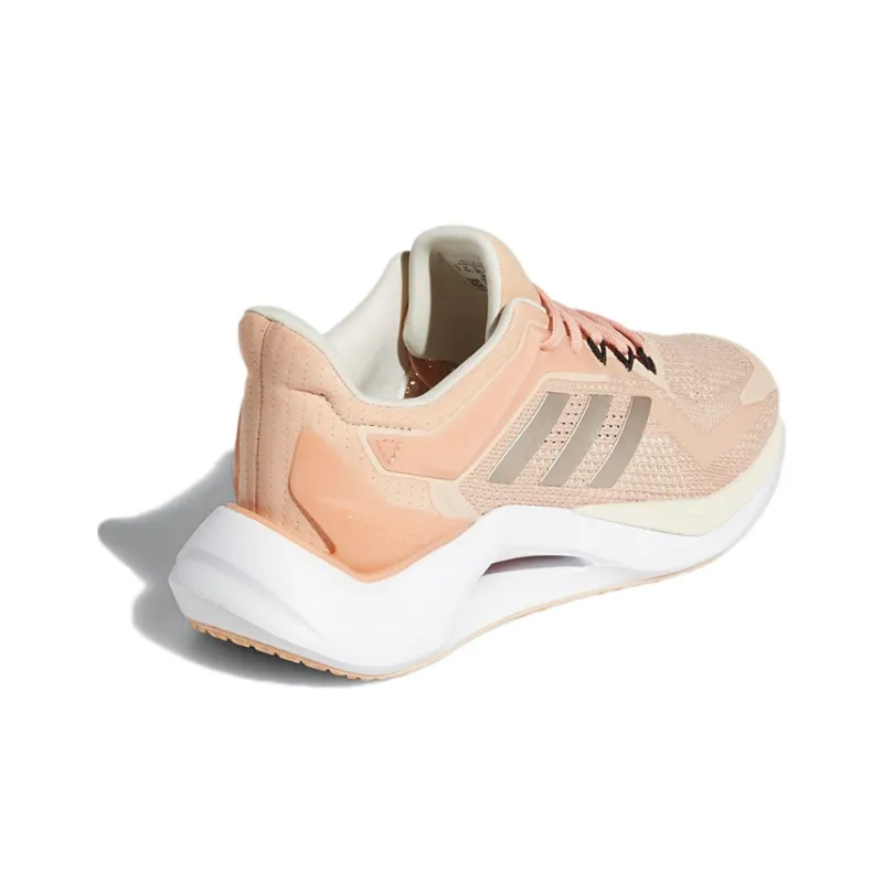 Adidas Alphatorsion 2.0 Wear-Resistant Low-Top Running Shoes Women's Orange Pink-3