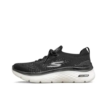 Skechers Go Walk Hyper Burst Low Top Sneakers Black/White Women's