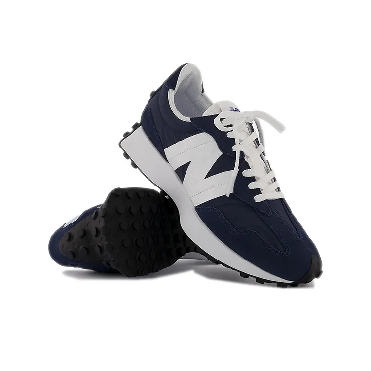 New Balance 327 Natural Indigo Blue White-4