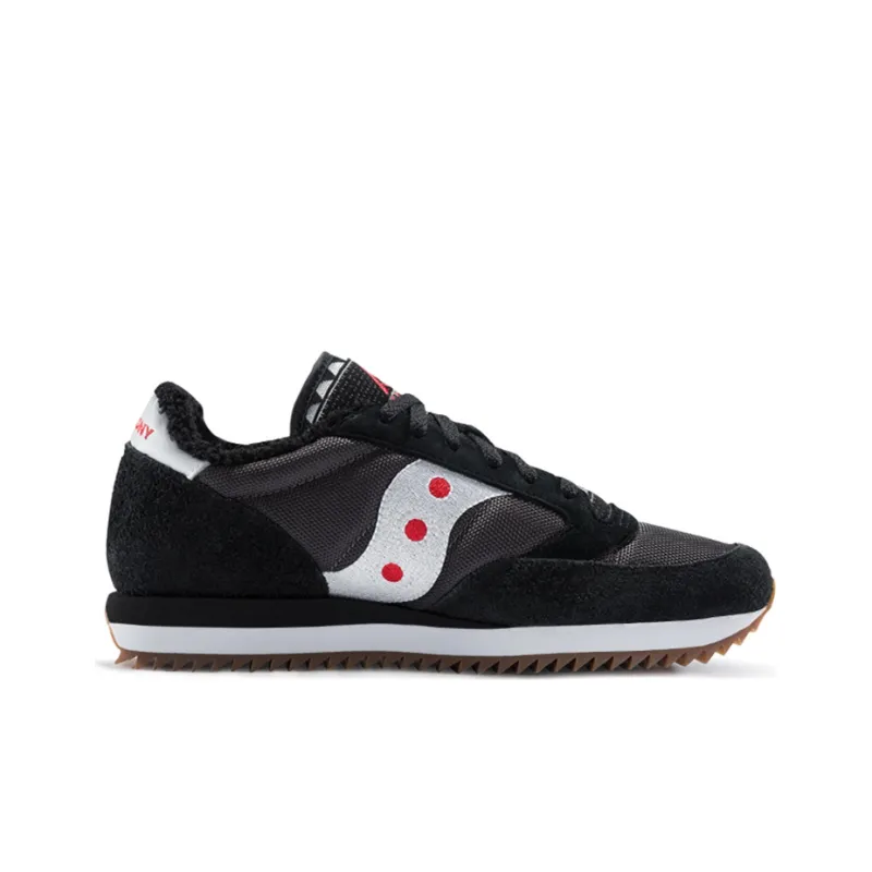 Saucony Jazz Original Running Shoes Men Low Top Black White Red-1