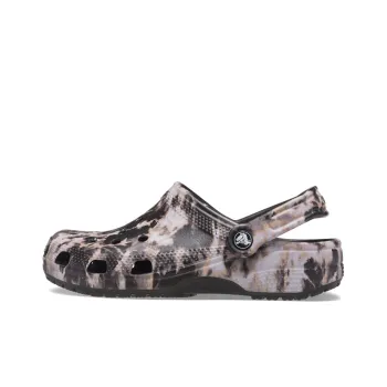 Crocs Classic Bleach Dye Clogs 'Black White'