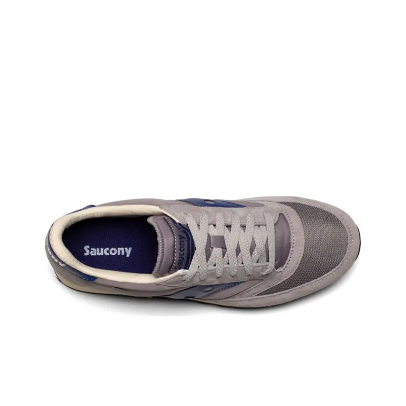 Saucony Jazz 81 NM Low-Top Retro Running Shoes Unisex Gray Blue Standard M-3