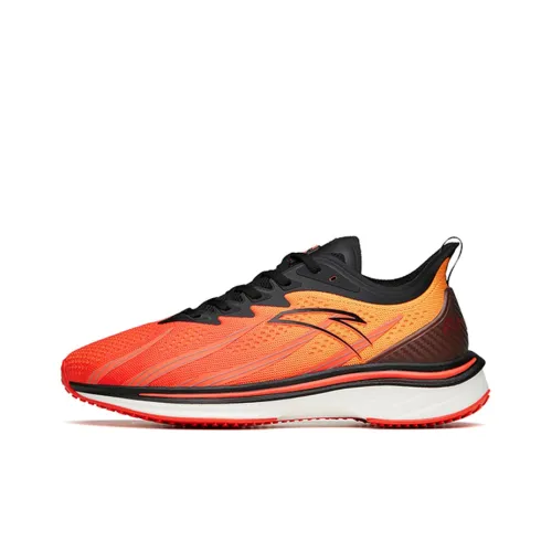 ANTA Running Series Sneakers Wormhole Tech 'Orange Red Black'