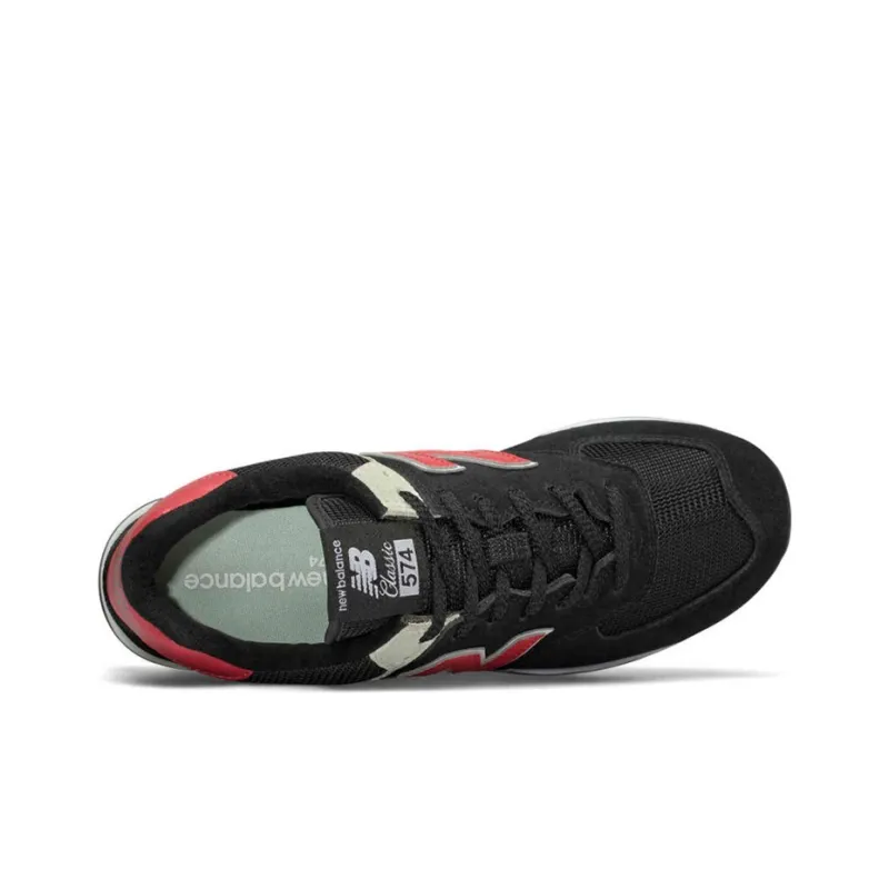 New Balance 574 Classics Black Red White-2