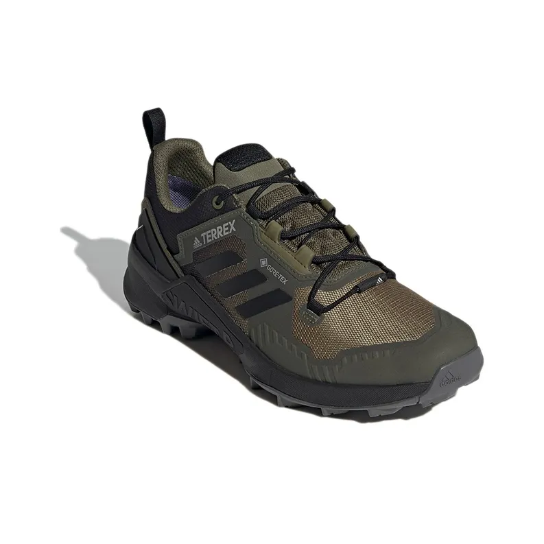Adidas Terrex Swift R3 Gore-Te Wear-Resistant Low-Top Trekking Shoes Men's Black Green-2