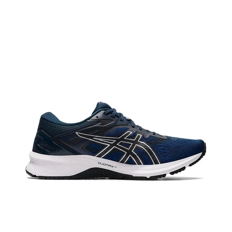 Asics GT-1000 10 Cushioning Anti-Slip And Wear-Resistant Low-Top Running Shoes Men's Blue White 4E-Width-1