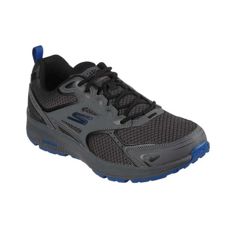 Skechers Go Run Consistent Cushioning Anti Slip And Wear Resistant Low Top Running Shoes Men's Gray Blue-2