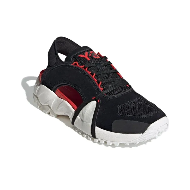 Adidas Y 3 Notoma Sandal 'Black Red'-2