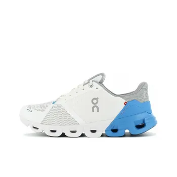 On Cloudflyer Cushioned Slip Resistant Support Low Top Running Shoes Men's White Blue