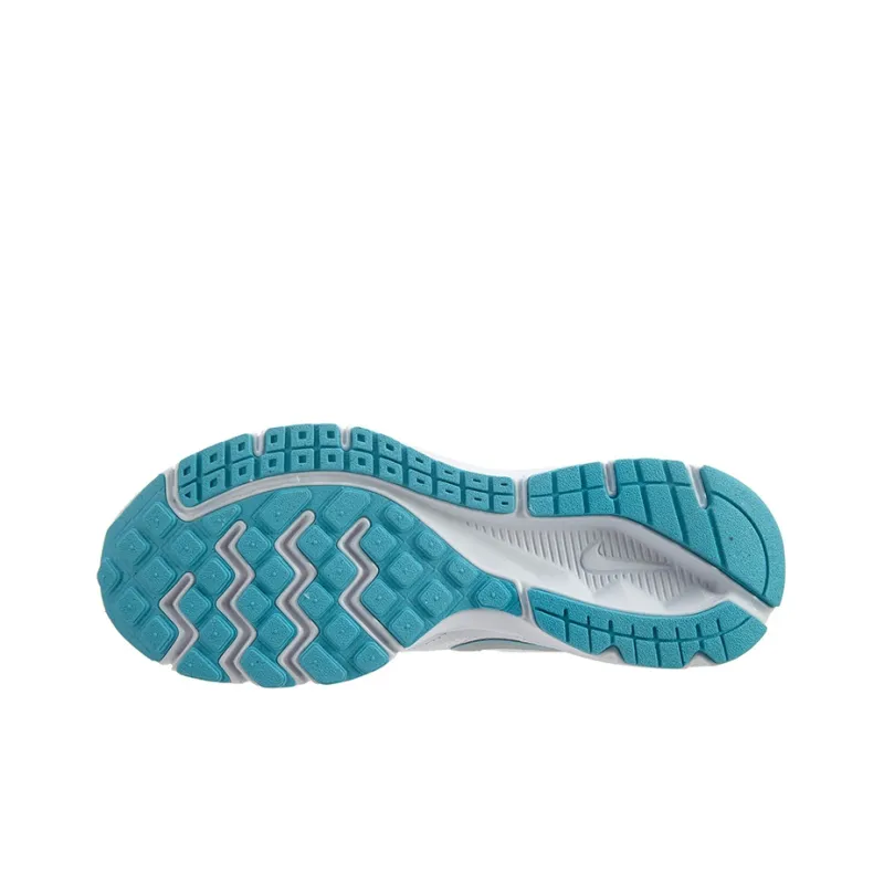 Nike Downshifter 6 White Metallic Silver Gamma Blue Women's-4