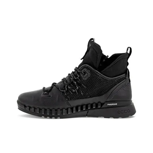 Ecco Zipflex Casual Shoes Women's High-Top Black