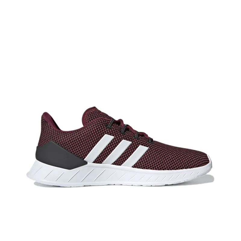 Adidas Neo QUESTAR FLOW NXT Durable Breathable Low-Top Running Shoes Men's Red White-1