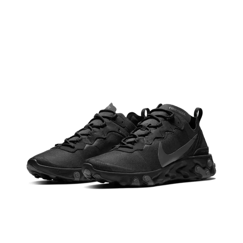 Nike React Element 55 Triple Black-2