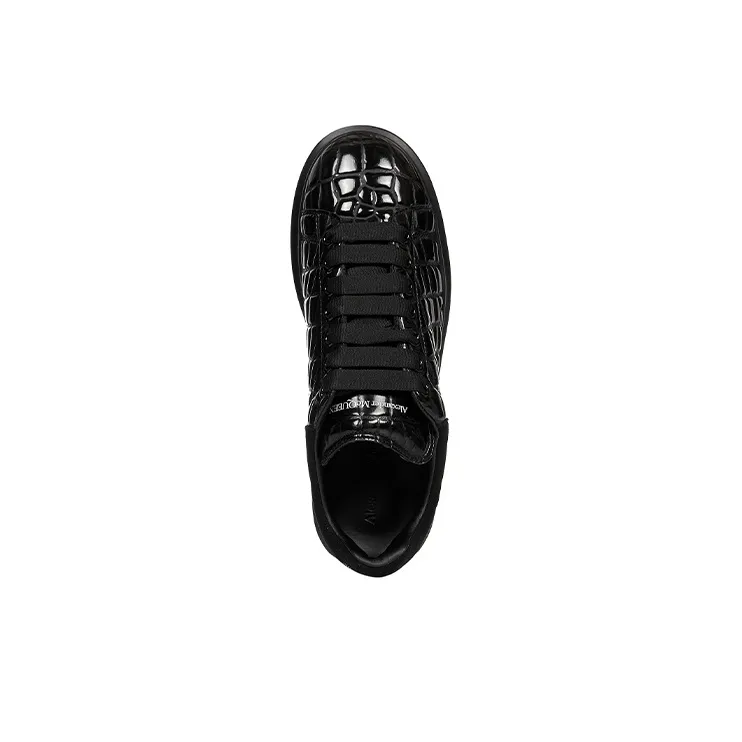 Alexander McQueen Low Top Casual Skateboard Shoes Men's Black-4