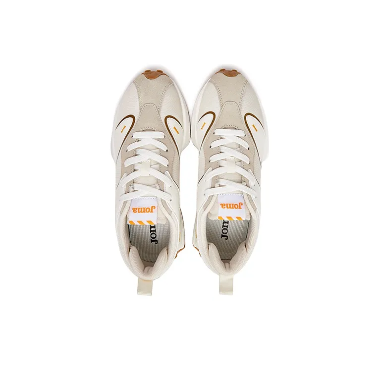Joma Wear-Resistant Low-Top Casual Shoes Women's Apricot Gray White-3