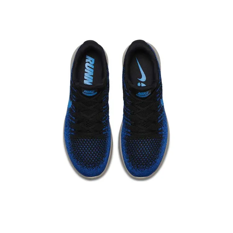 Nike LunarEpic Low Flyknit 2 'Black Blue'-3