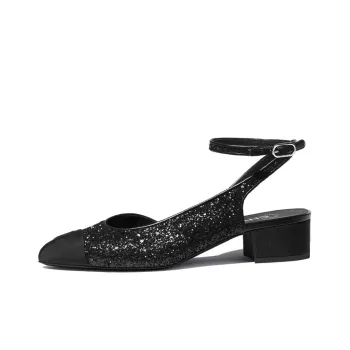 CHANEL Carry Over Sandal Women's Black