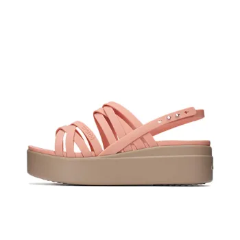Crocs Thick Sole Cozy Fashion Sports Pink Sandals Women's
