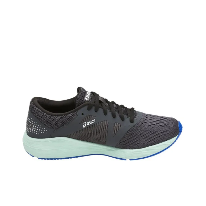 Asics Roadhawk Ff Durable Breathable Low-Top Running Shoes Women's Graphite Gray Mint Green-1
