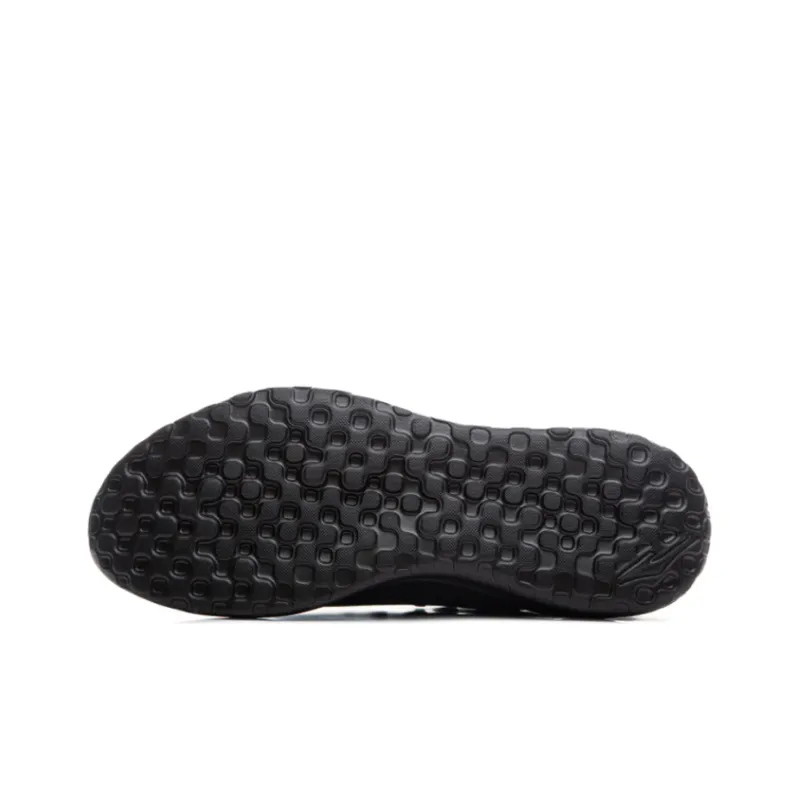 Erke Breathable And Resilient Low Top Running Shoes Men's Black Gold-4