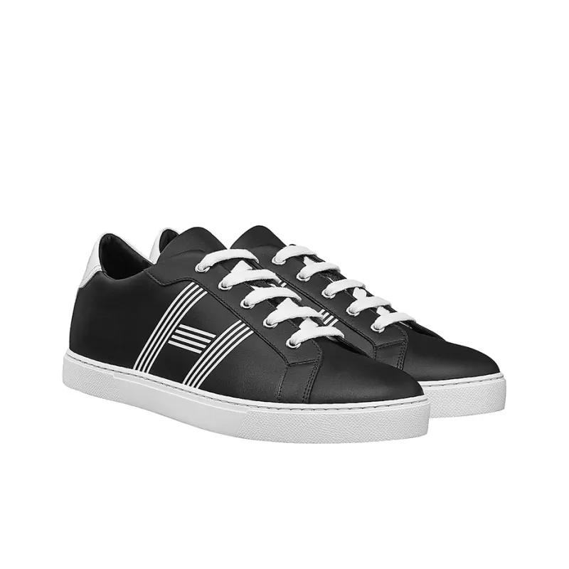 HERMES Avantage Low Top Stylish Skateboarding Shoes Men's Black-2