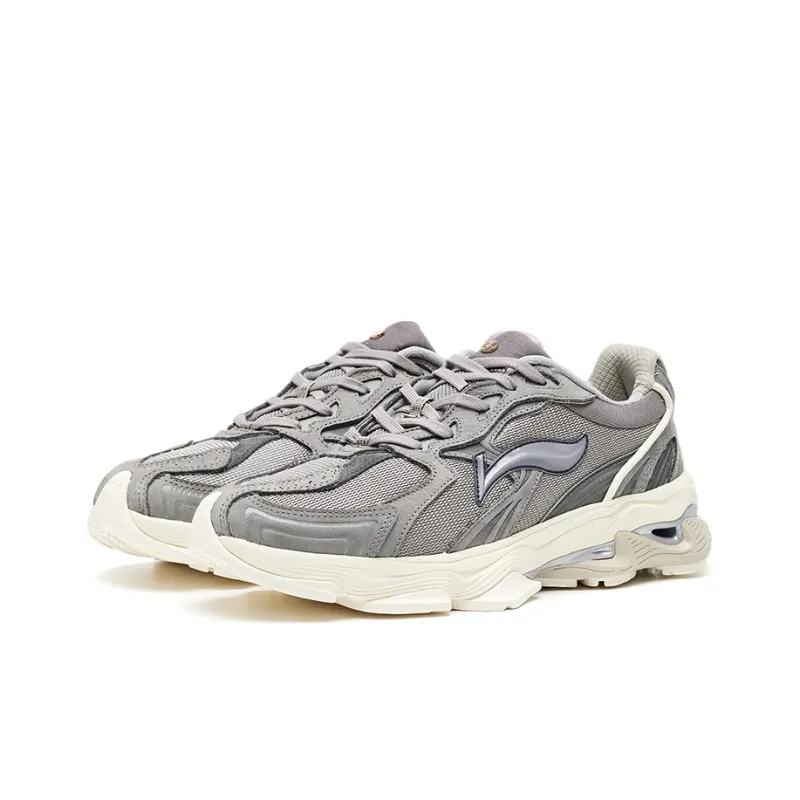 LI NING 1990 Cushioning, Slip Resistant, And Abrasion Resistant Low Top Running Shoes Men's Haze Gray-2