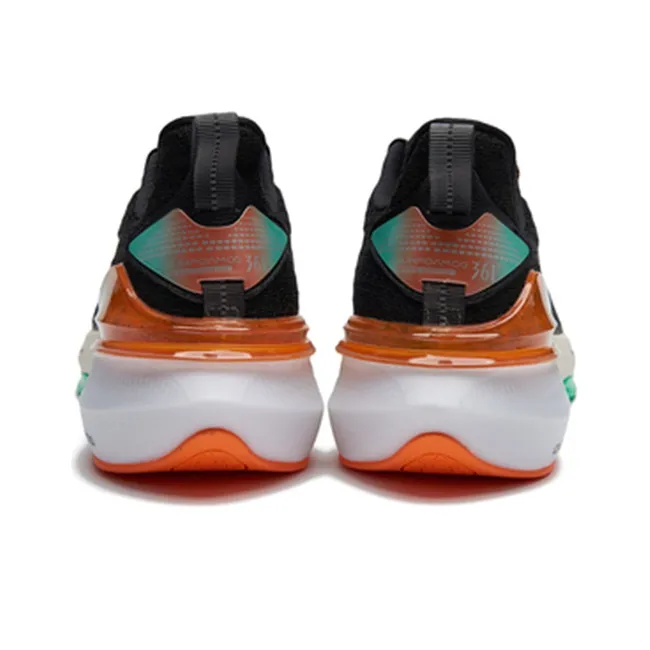 361° Cushioning Anti Slip And Wear Resistant Low Top Running Shoes Men's Black Green-2