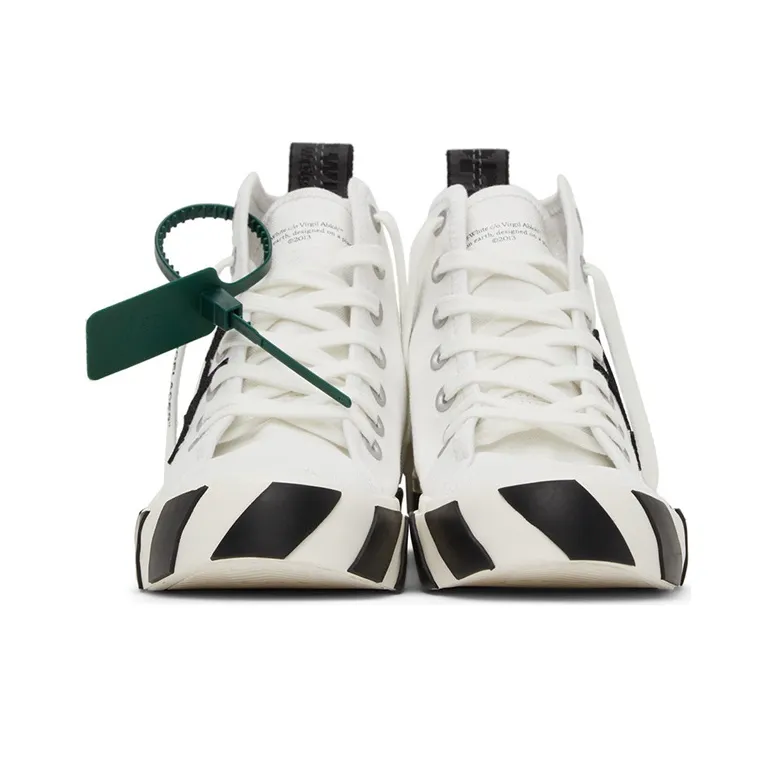 OFF WHITE Vulc Mid Canvas White Black-2