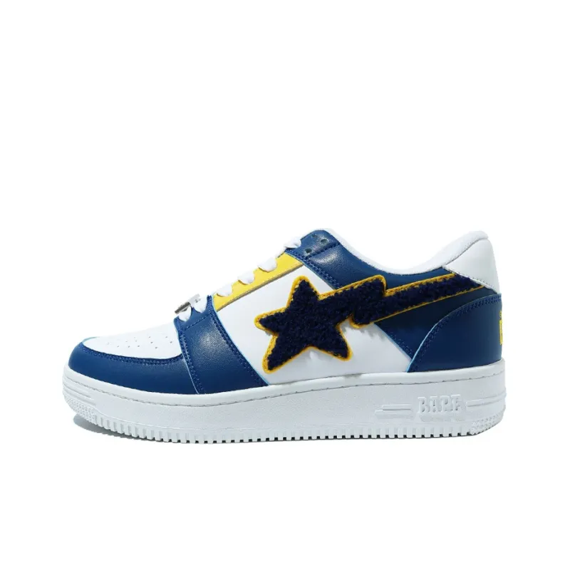 BAPE A BATHING APE Bape Sta Low Patched Navy-0