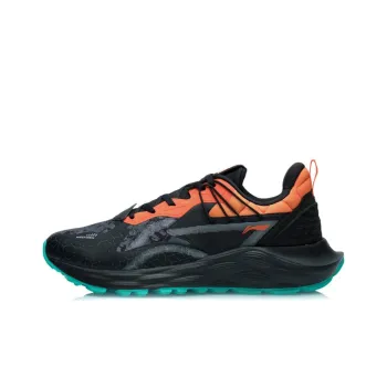 LiNing Cloud Shield PLUS Rebound Low Top Running Shoes Men's Black Orange
