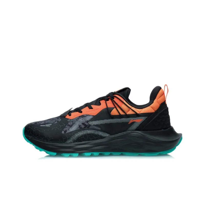 LiNing Cloud Shield PLUS Rebound Low-Top Running Shoes Men's Black Orange-0
