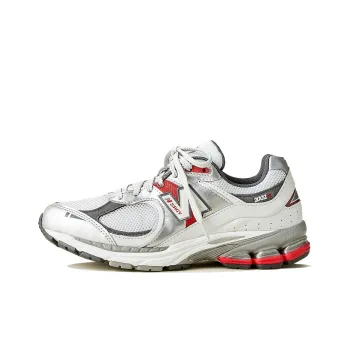 New Balance 2002R Silver Metallic Team Red