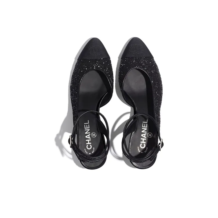 CHANEL Carry Over Sandal Women's Black-3