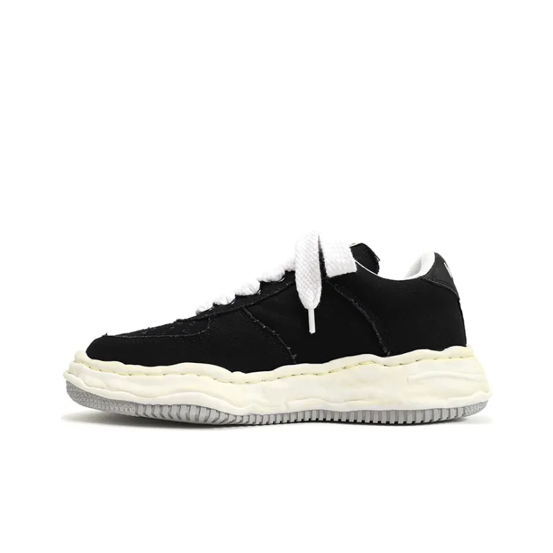 MIHARA YASUHIRO Maison MIHARA YASUHIRO Wayne OG Sole Washed Canvas Low Black-0