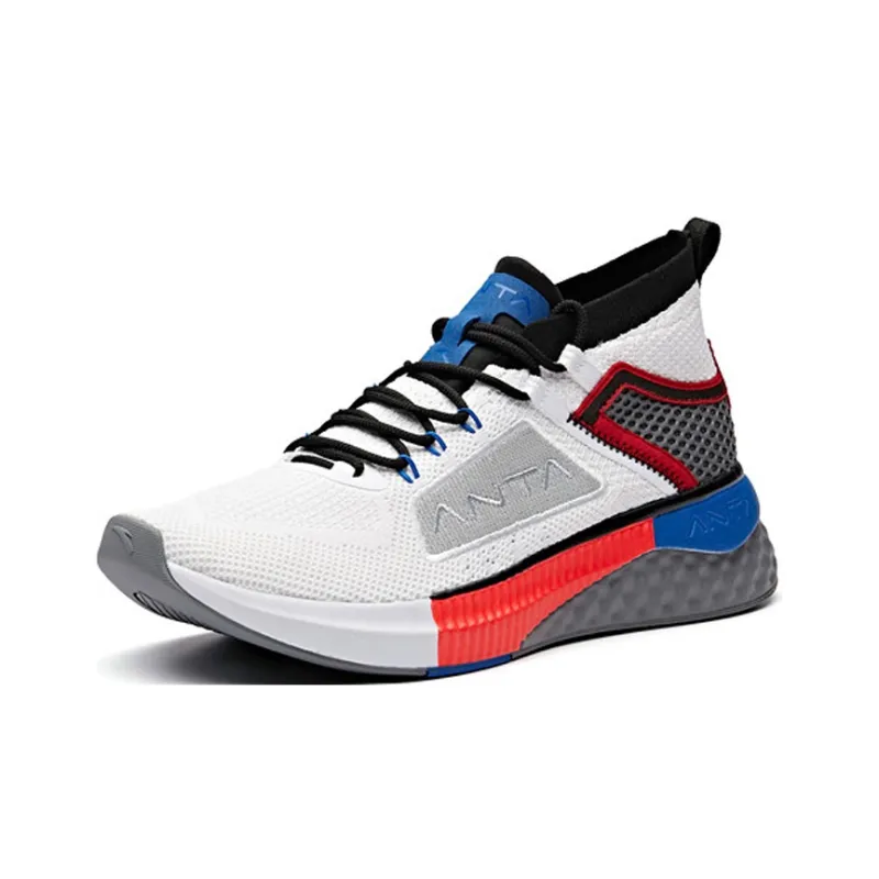 ANTA Running Series Sneakers 'White Red Blue'-2