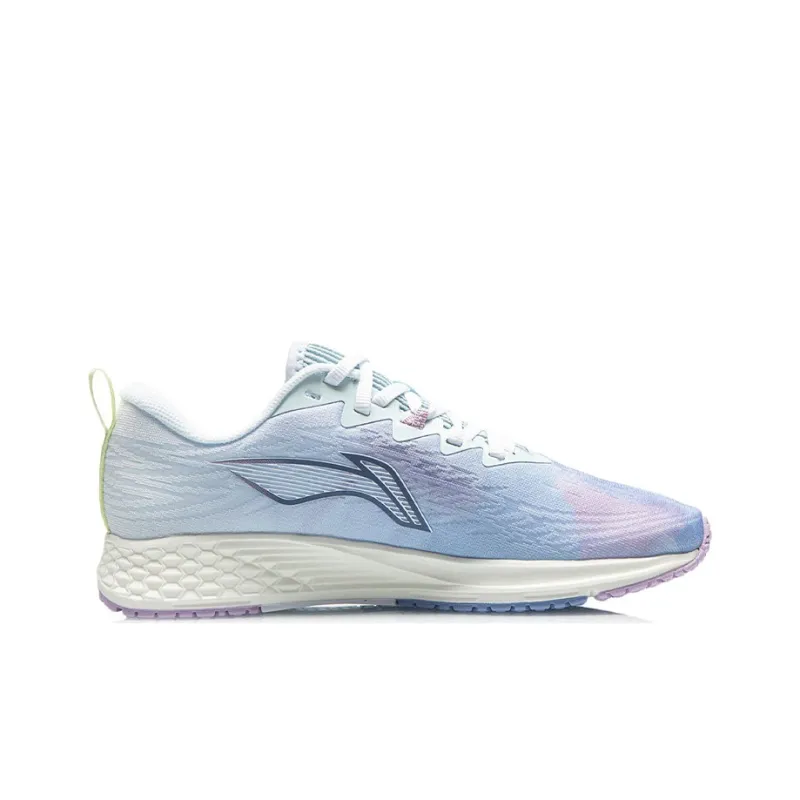 LiNing Red Hare 4 Abrasion Resistant Breathable Low Top Running Shoes Women's Blue White-1