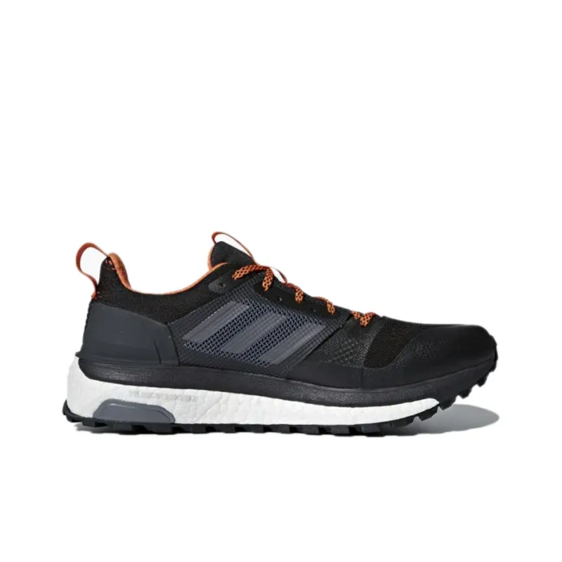 Adidas Supernova Slip-Resistant Low-Top Running Shoes Men's Black Gray Orange-1