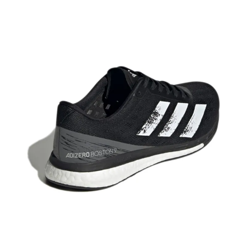 Adidas Adizero Boston 9 Anti-Slip Wear-Resistant Low-Top Running Shoes Women's Black-3