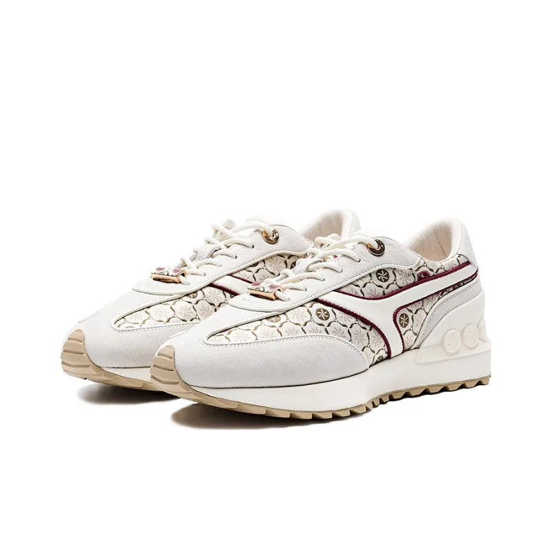 LI NING 1990 Zhengrong Casual Shoes Women's Low Top Ecru-1