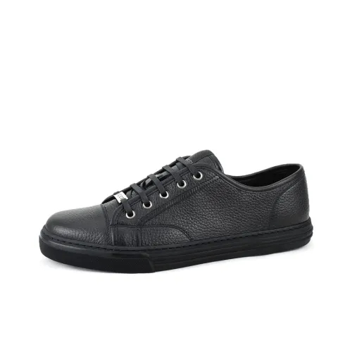 GUCCI Skateboard Shoes Men Low-Top Black