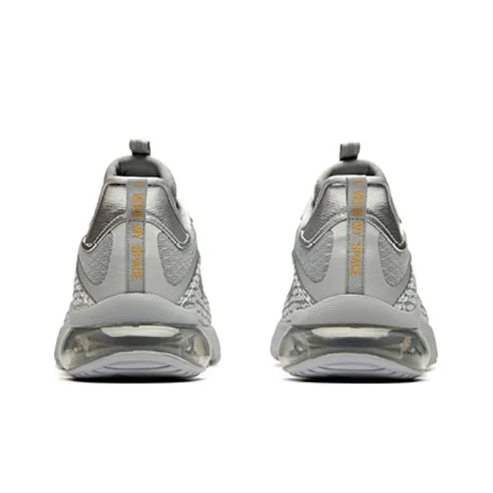ANTA Running Shoes Men Low Top Dusty Gray/Silver/Fluorescent Mango Orange-4