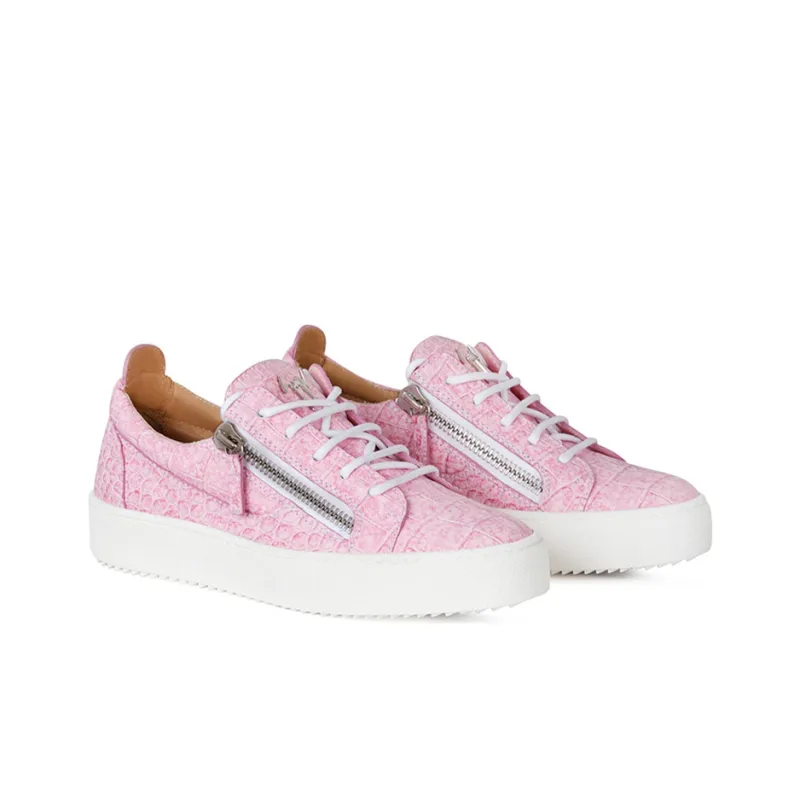 Giuseppe Zanotti/GZ Low Top Skateboard Shoes Women's Pink-1
