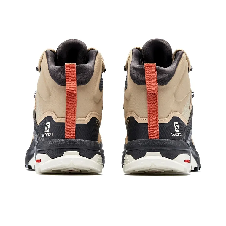 SALOMON X Ultra 4 Shock-absorbing And Waterproof High-Top Hiking Trekking Shoes Women's Apricot-4