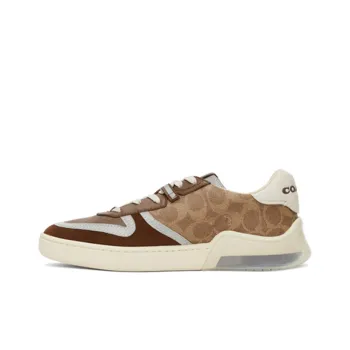 COACH CitySole Court Stylish Skateboarding Shoes Men's Gray Brown